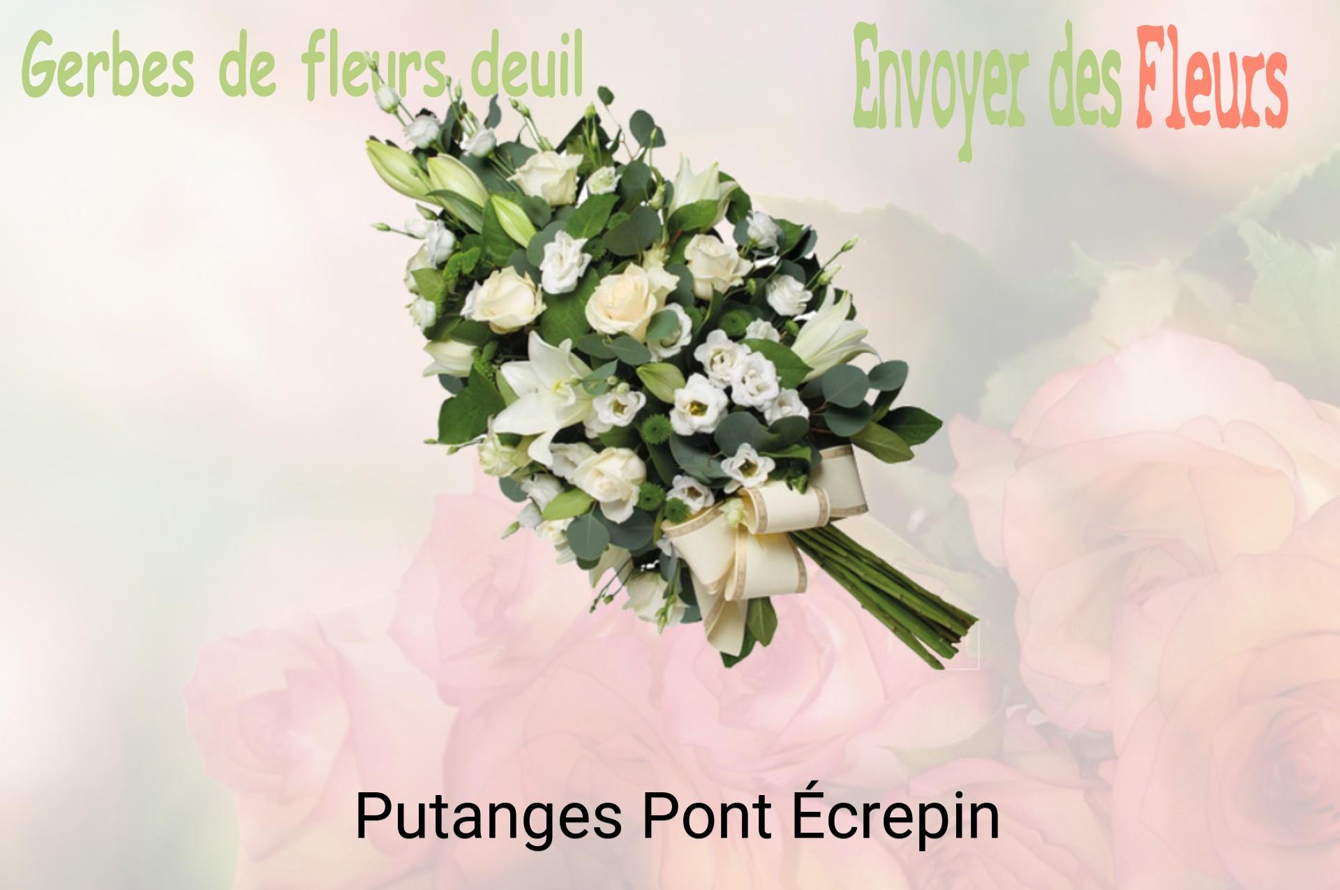 Gerbe de fleurs de deuil livrée à Putanges-Pont-Écrepin
